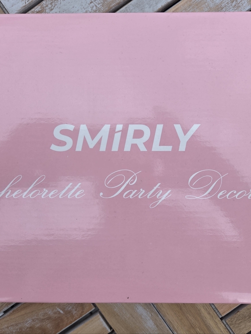 Smirly Pink and Rose Gold Bachelorette Party Decoration Kit - Picture 7 of 7